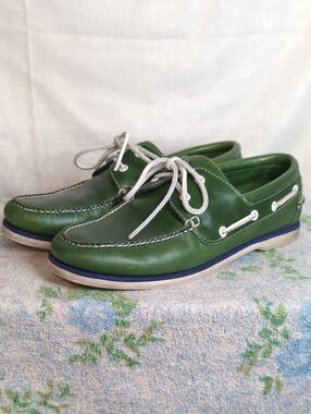 Brooks Bros. Classic Boat Shoes Green mens 11